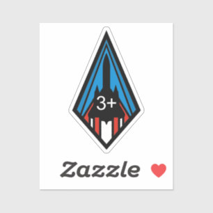 SR-71 Blackbird Mach 3 Commemorative Insignia Squa Klistermärken