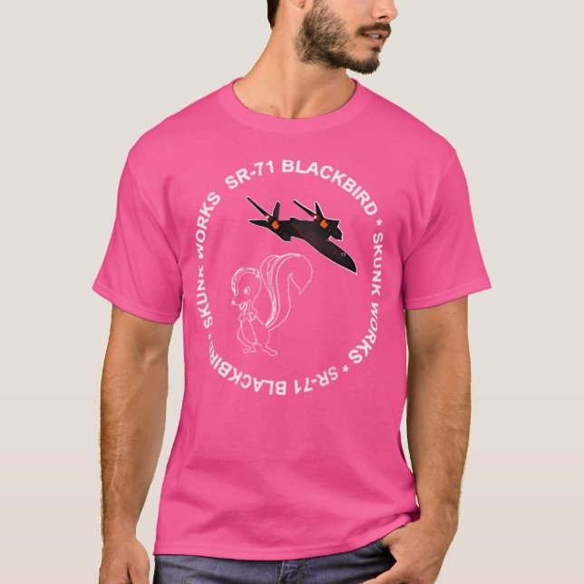 Sr-71 Blackbird-Skunk Works T Shirt (Framsida)