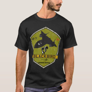 SR-71 Blackbird Skunkworks - Grunge Style T Shirt