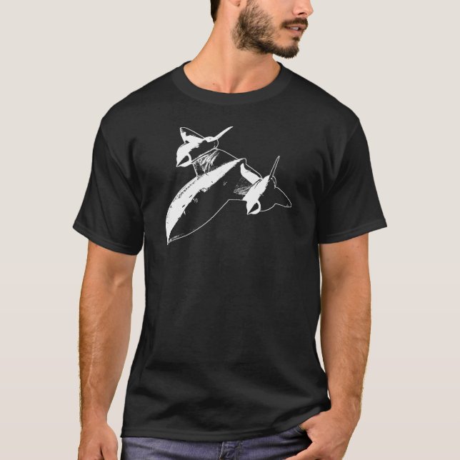 SR-71 Manar Mörk T-shirt - vit design (Framsida)