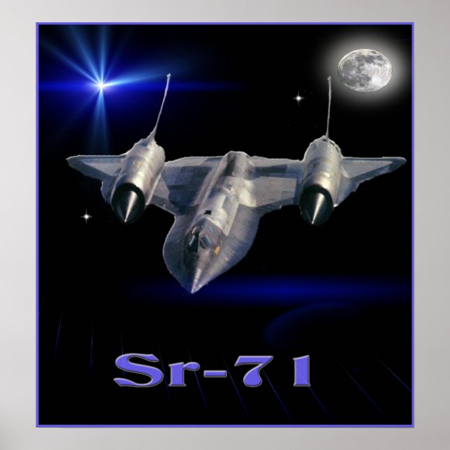 Sr-71 militärspion flygplan poster (Framsidan)