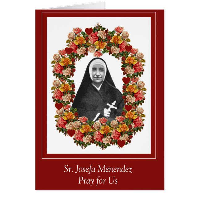 Sr. Josefa Menendez nunnaro OBS Kort (Framsidan)