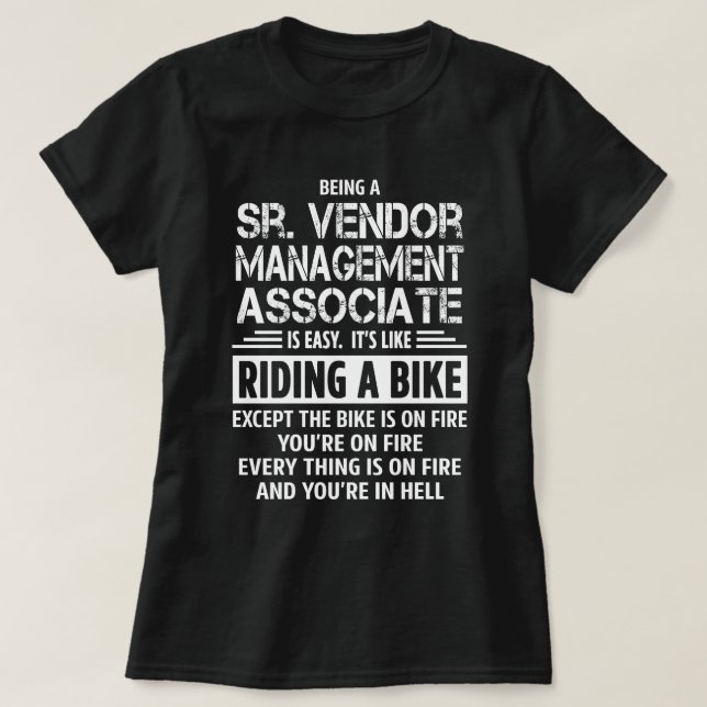 Sr. Leverantörshanteringsassociat T Shirt (Design framsida)