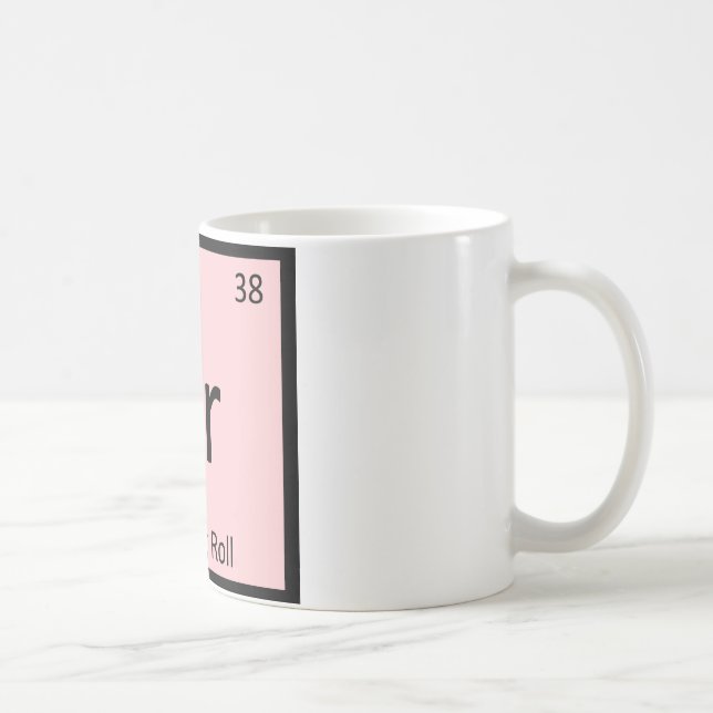 Sr - vår-rulle aptitretare Kemisymbol Kaffemugg (Höger)