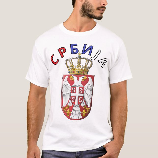 Srbija Dvoglavi Orao T Shirt (Framsida)