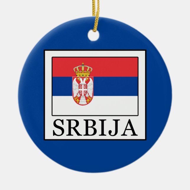 Srbija Julgransprydnad Keramik (Framsidan)