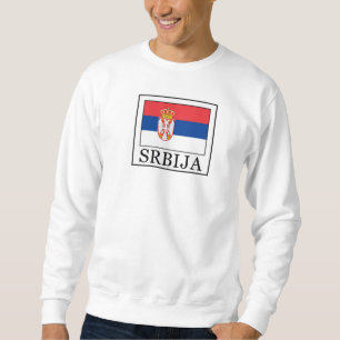 Srbija Lång Ärmad Tröja