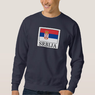 Srbija Lång Ärmad Tröja