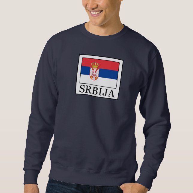 Srbija Lång Ärmad Tröja (Framsida)