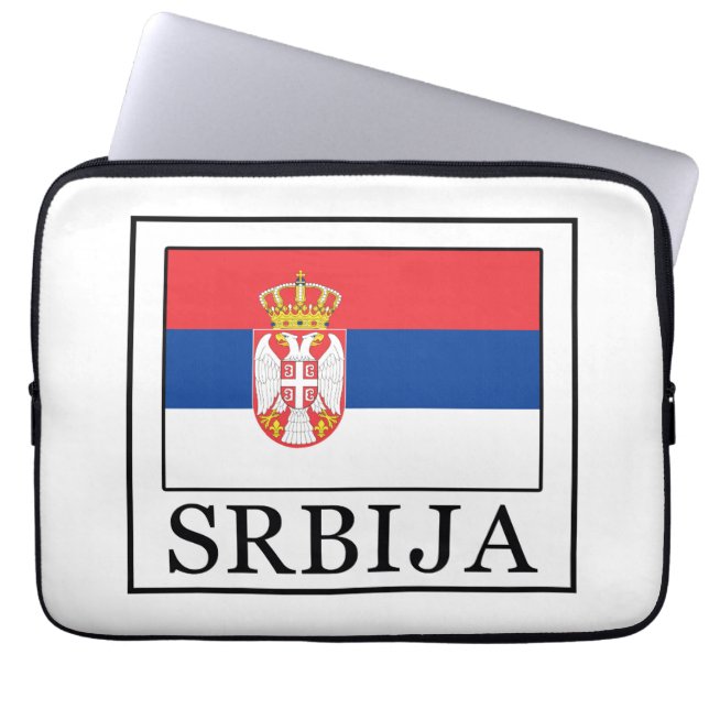 Srbija Laptop Sleeve (Framsidan)