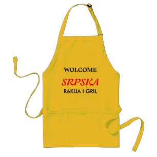 Srbija rakija mig gril förkläde