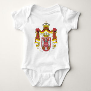 Srbija stora Grb - Veliki/den serbiska T Shirt