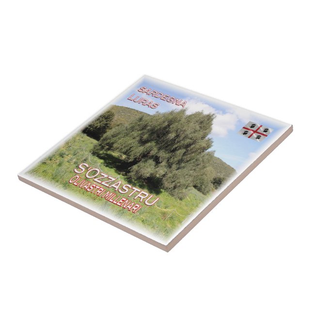 SRD007 LURAS Millennial Olive Träd, Kakelplatta (Sidan)