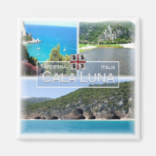 SRD032 CALA LUNA, Mosaic, Sardinien, Fridge Magnet