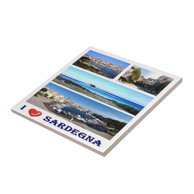 SRD041 SARDINIA I Kärlek, Mosaic, Italien Kakelplatta (Sidan)