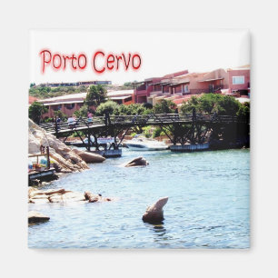 SRD051 PORTO CERVO, Sardinien, Italien, Fridge Magnet