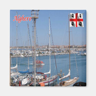 SRD066 AlGHERO Coral Kusten, Sardinien, Fridge Magnet