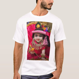 Sree Krisna Designer tryckt T-shirt