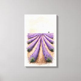 Sretched Canvas - Lavender Fält-målning