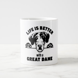 Srgdrr - Livet är bättre med ett Great dane-progra Jumbo Mugg