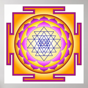 Sri Chakra Goddess Shri Lalitha Tripura Sundari Poster