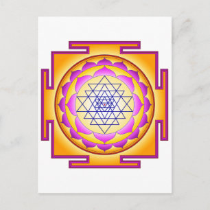Sri Chakra Goddess Shri Lalitha Tripura Sundari Vykort