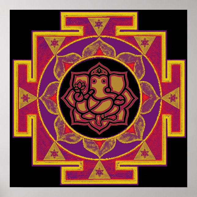 Sri Ganesh Yantra Poster (Framsidan)