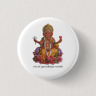 Sri Ganesha knäppas emblem Knapp