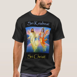 Sri Kristus-/Sri Krishna ॐ T Shirt
