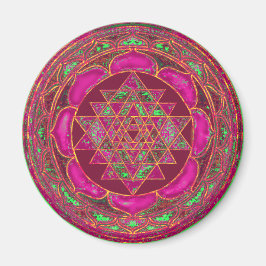 Sri Lakshmi Yantra Mandala Magnet