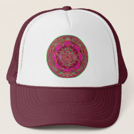 Sri Lakshmi Yantra Mandala Truckerkeps