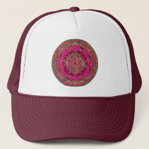 Sri Lakshmi Yantra Mandala Truckerkeps
