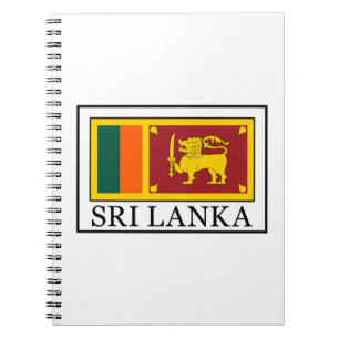 Sri Lanka Anteckningsbok Med Spiral