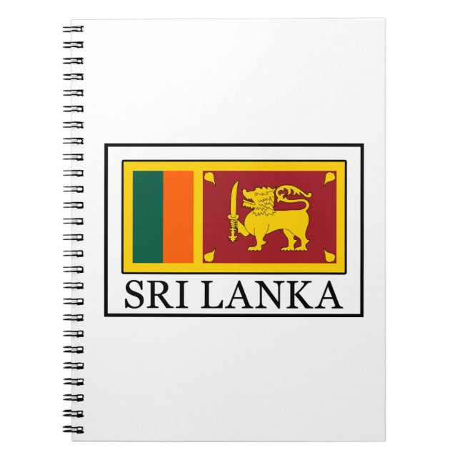 Sri Lanka Anteckningsbok Med Spiral (Framsidan)