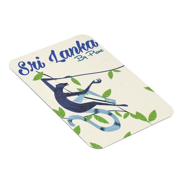 Sri lanka apa vintage semesteraffisch magnet (Högersidan)