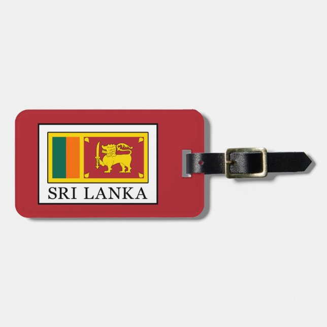 Sri Lanka Bagagebricka (Horisontell Framsida)