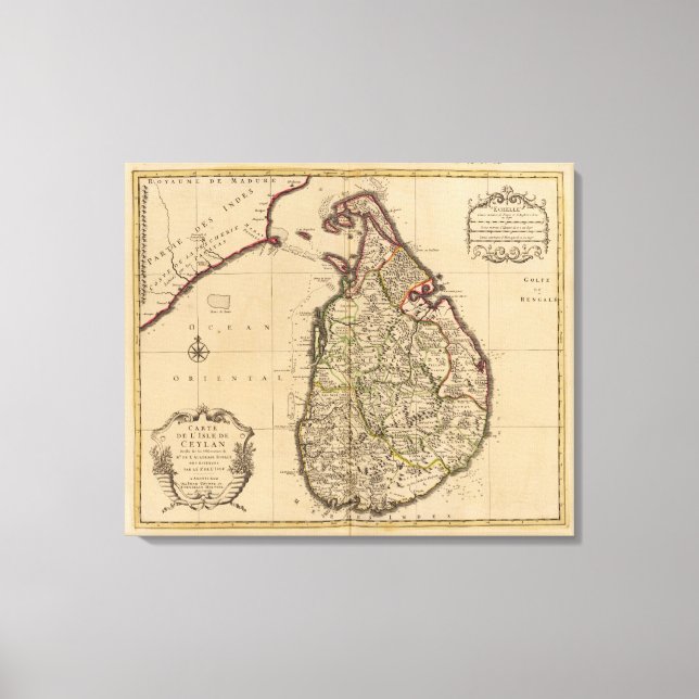 Sri Lanka Canvastryck (Framsida)