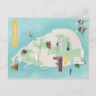 Sri Lanka carte Vykort