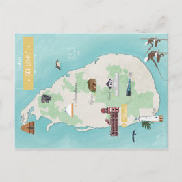 Sri Lanka carte Vykort