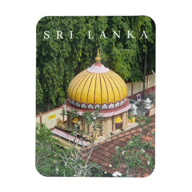 Sri Lanka Colombo temple view magnet (Vertikal)