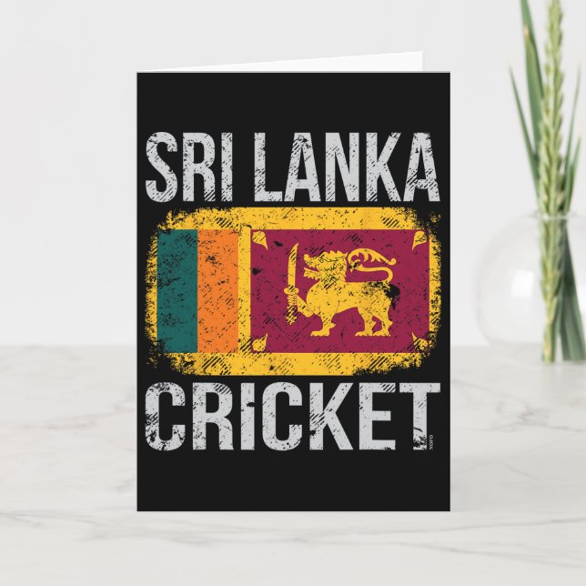 Sri Lanka Cricket  Kort (Framsida)