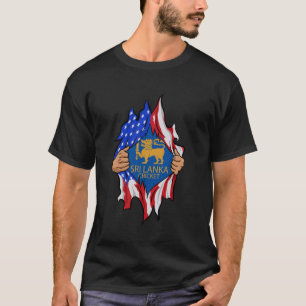 Sri Lanka Cricket USA flagga Perfekt för Lankan Cr T Shirt