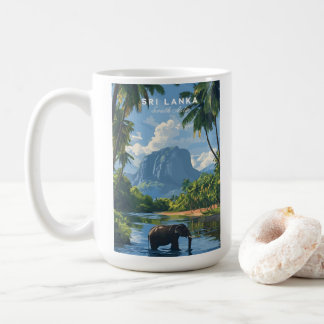 Sri Lanka Elephant Jungle Coffee Mug Kaffemugg