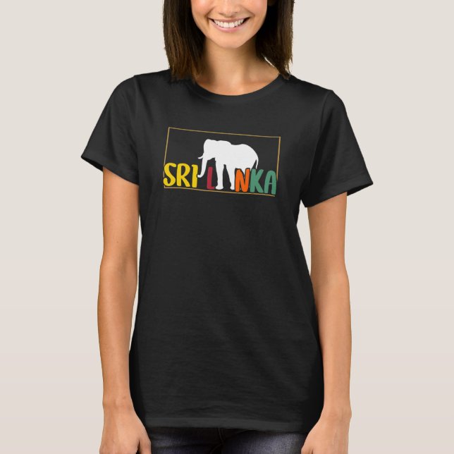 Sri Lanka Elephant Vacation Sommarresa Sri La T Shirt (Framsida)