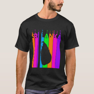 Sri Lanka Färgglada Bubblor T Shirt