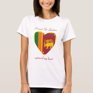 Sri Lanka Flag Söt T-Shirt