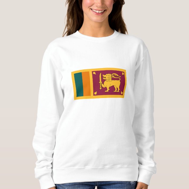 Sri Lanka Flag T Shirt (Framsida)