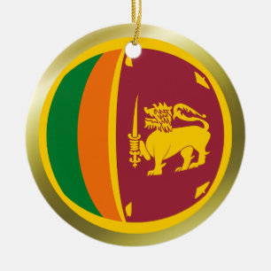Sri Lanka Flagg Ornament