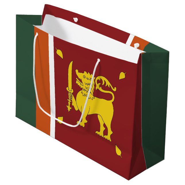 Sri Lanka flagga (Framsidan Vinklad)