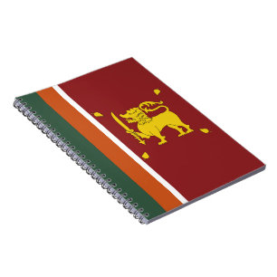 Sri Lanka flagga Anteckningsbok